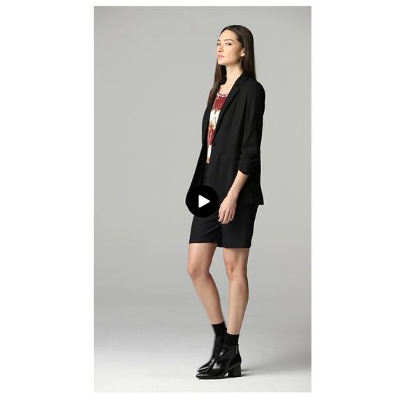 Simply Vera Vera Wang Black Blazer Women's Size Petite Large - Picture 2 of 10